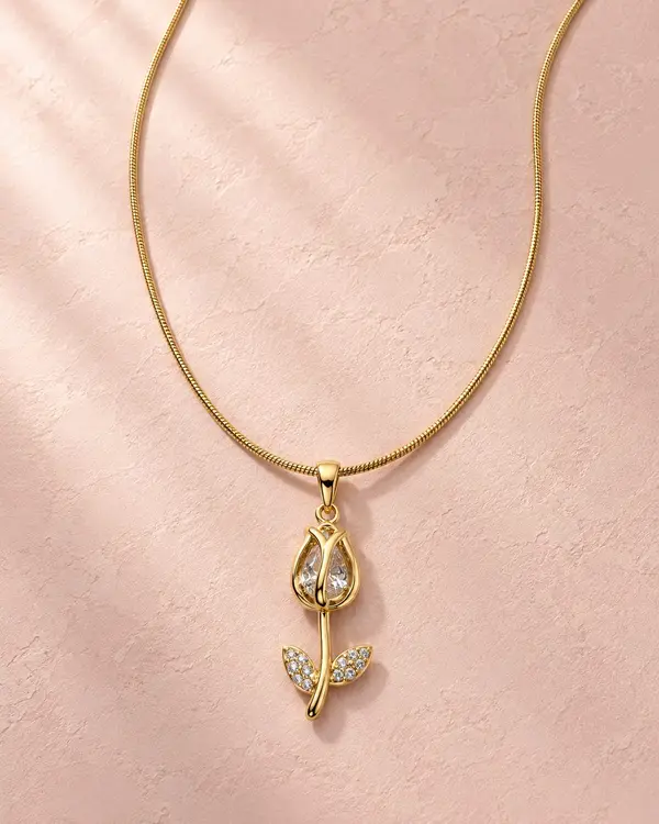 Crystal Tulip Necklace