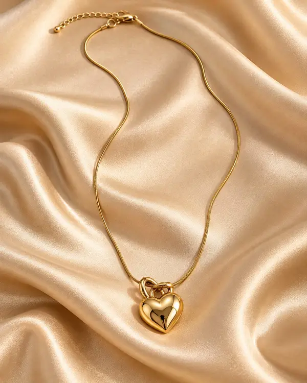 Puffy Heart Necklace