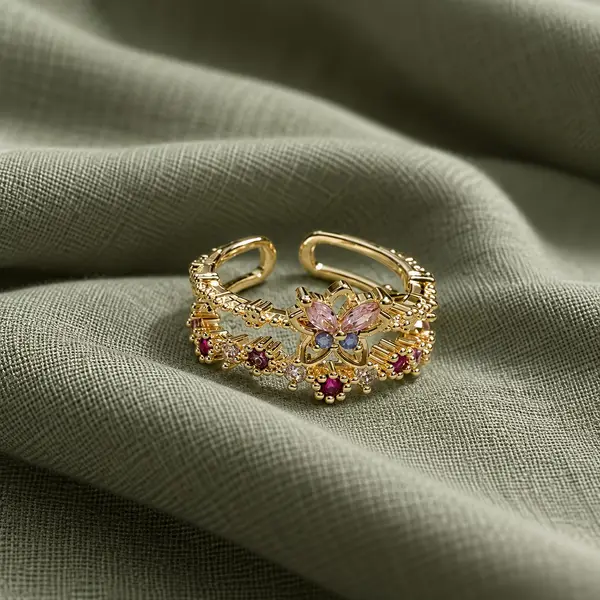 Pink Flower Ring