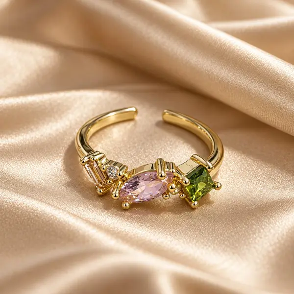 Pink and Green Ring