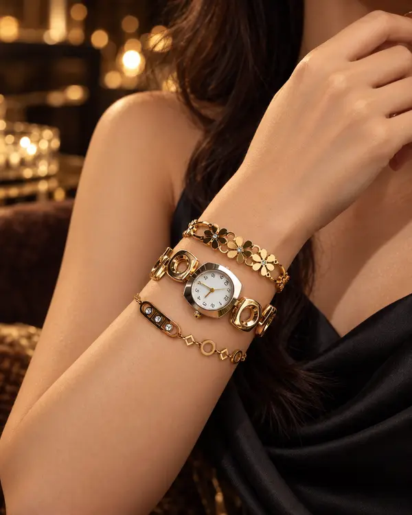 Ivory Open Link Watch Set